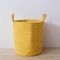 2-Piece Blanket Cotton Rope Woven Storage Baskets with Handles