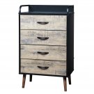 Storage Dresser with Fabric Foldable Drawers Gray