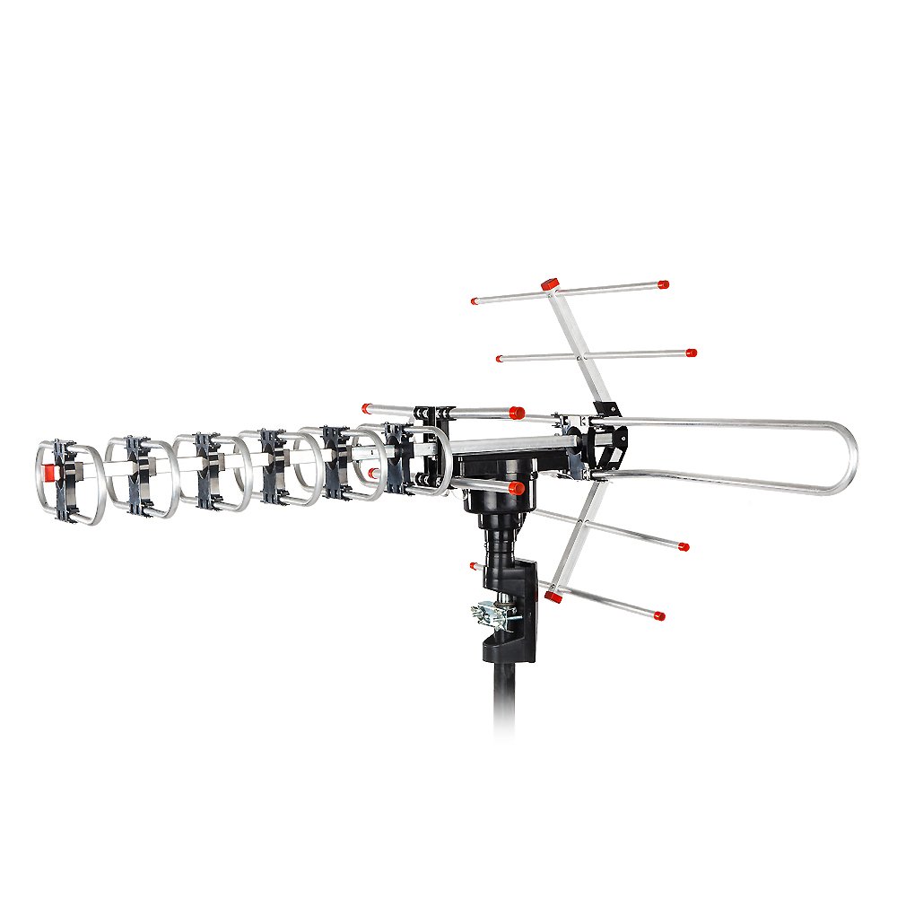 Leadzm TA-101B 360Â°Rotation UV 45-860MHz 22-38dB Open Antenna Black