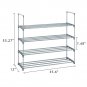 4-Tier Shoe Rack Shoe Gray
