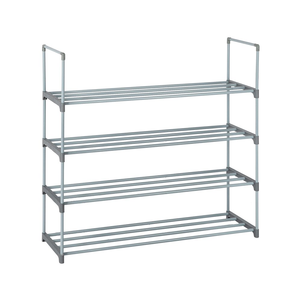 4-Tier Shoe Rack Shoe Gray
