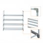 4-Tier Shoe Rack Shoe Gray
