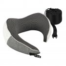 Memory Foam Neck Pillow with Buckle Gray