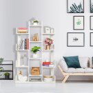 12-Shelf Modern Tree Bookshelf White