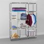 69" High-leg Non-woven Fabric Assembled Cloth Wardrobe Dark Blue