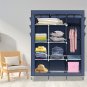 69" High-leg Non-woven Fabric Assembled Cloth Wardrobe Dark Blue