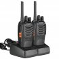 2-Pack BF-88A 5W FRS Frequency Handheld Walkie Talkie Black
