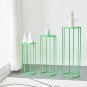 3-Piece Hexagon Metal Plant Stand Green
