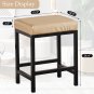 2-Pack 24" Faux Leather Modern Bar Stools