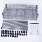 5-Shelf Carbon Steel Metal Storage Rack Silver Gray