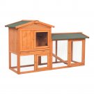 61" Wooden Chicken Coop Hen House Rabbit Wood Hutch Poultry Cage