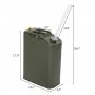 5-Gallon Cold-rolled Plate Petrol Diesel Can with Oil Pipe Army Green