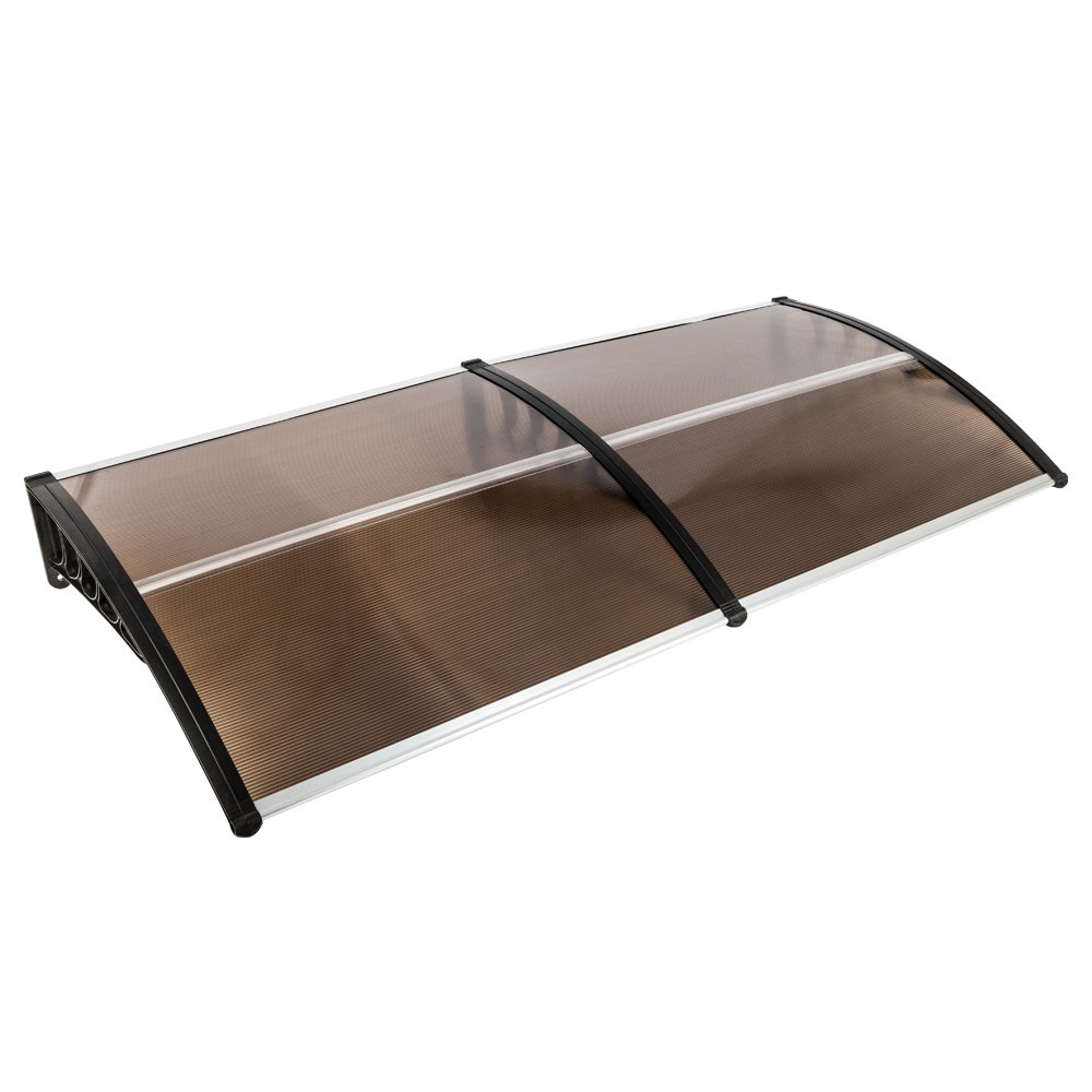 6.6' x 3.1'  Bracket Door & Window Awning Brown