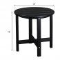18" Single Layer Round Side Table Black