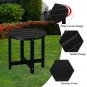 18" Single Layer Round Side Table Black