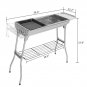 39" Portable Stainless Steel Grill