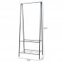 2-Tier Durable Storage Shelf for Shoes & Clothes Black