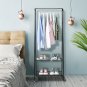2-Tier Durable Storage Shelf for Shoes & Clothes Black