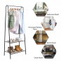 2-Tier Durable Storage Shelf for Shoes & Clothes Black