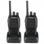2-Pack BF-88A 5W FRS Frequency 16-CH Handheld Walkie Talkies Black