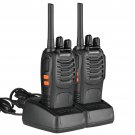 2-Pack BF-88A 5W FRS Frequency 16-CH Handheld Walkie Talkies Black