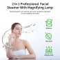 2 In 1 Facial Steamer with 3X Magnifying Lamp