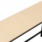 Single Layer Porch Table Light Walnut