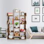 12-Shelf Modern Tree Bookshelf Brown