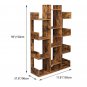 12-Shelf Modern Tree Bookshelf Brown