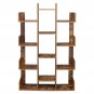 12-Shelf Modern Tree Bookshelf Brown