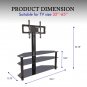 Leadzm 32-65" Corner Floor TV Stand with Swivel Bracket