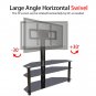 Leadzm 32-65" Corner Floor TV Stand with Swivel Bracket