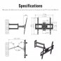 32-65" Single Pendulum Small Base TV Stand