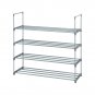 2-Pack 4-Tier Shoe Rack Gray