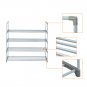 2-Pack 4-Tier Shoe Rack Gray