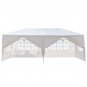 10' x 20' Party Tent Wedding Canopy Gazebo Wedding Tent Pavilion with 6 Sides 2 Doors