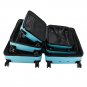 3-Piece Traveling Storage Suitcase set with TSA Lock Blue
