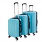 3-Piece Traveling Storage Suitcase set with TSA Lock Blue