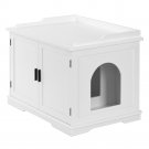 Extra Large Cat Litter Box House White