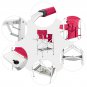 Aluminum Flat Tube Oxford Cloth Director's Chair Rose Red