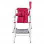 Aluminum Flat Tube Oxford Cloth Director's Chair Rose Red