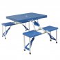 One-piece Foldable Plastic Table with Stool