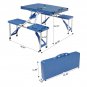 One-piece Foldable Plastic Table with Stool
