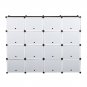 Space Saving 32-Grid 64-Pair Plastic Shoe Units Black