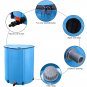 50-Gallon Folding Rain Barrel Water Collector Blue