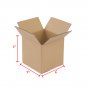 100-Pack 4" x 4" x 4" Corrugated Paper Boxes