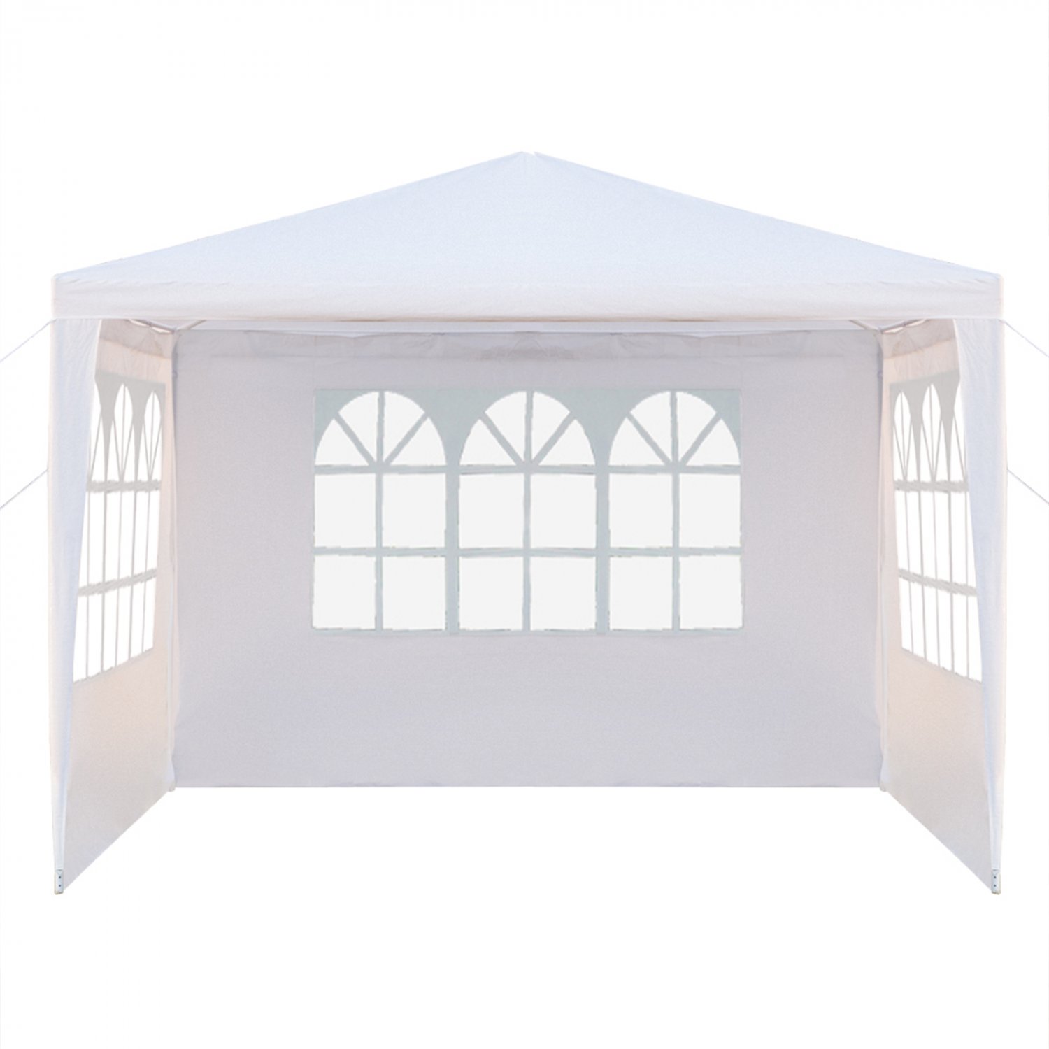 10' x 10' Waterproof Tent with 3 Side Walls White