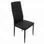4-Pack High Backrest Dining Chairs Black