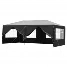 10' x 20' Waterproof Tent with 6 Side Walls Black