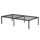 Twin Size 18 Inch Heavy Duty Iron Bed Frame Black